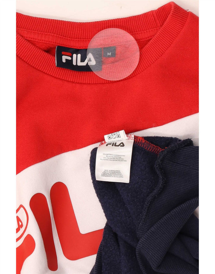 Ανδρικό γραφικό φούτερ Fila, μεσαίο, πολύχρωμο, βαμβακερό