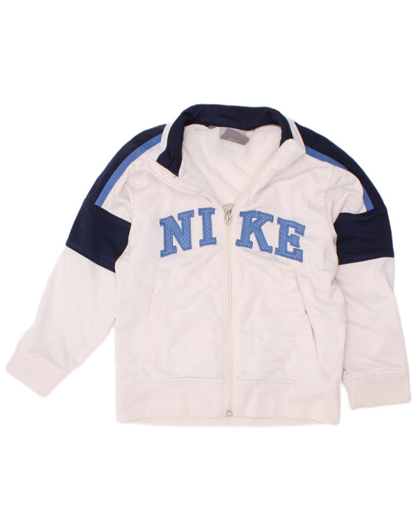 Μπουφάν Nike Boys Graphic αθλητική φόρμα 4-5 ετών Small White Colourblock