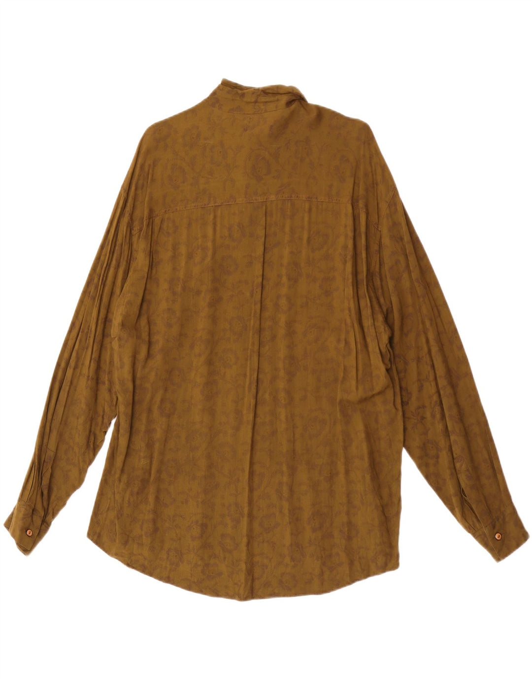 Vintage Ανδρικό Πουκάμισο XL Χακί Floral Viscose