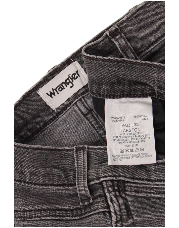 WRANGLER Ανδρικό τζιν Larston Slim W33 L27 Γκρι βαμβακερό