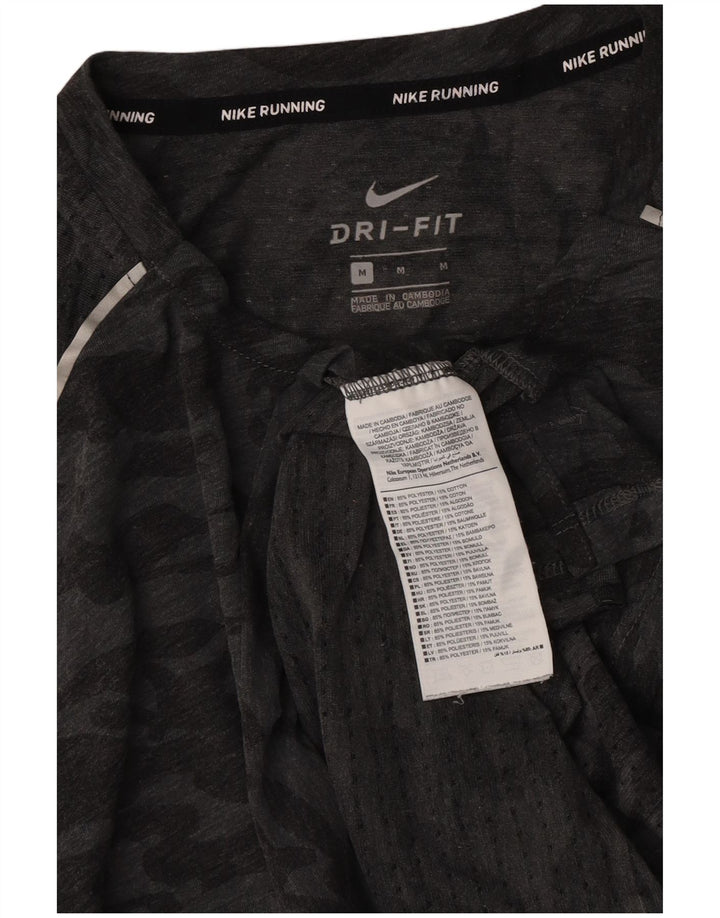 Ανδρικό T-Shirt Nike Dri Fit Τοπ μεσαίου γκρι πολυεστέρας παραλλαγής
