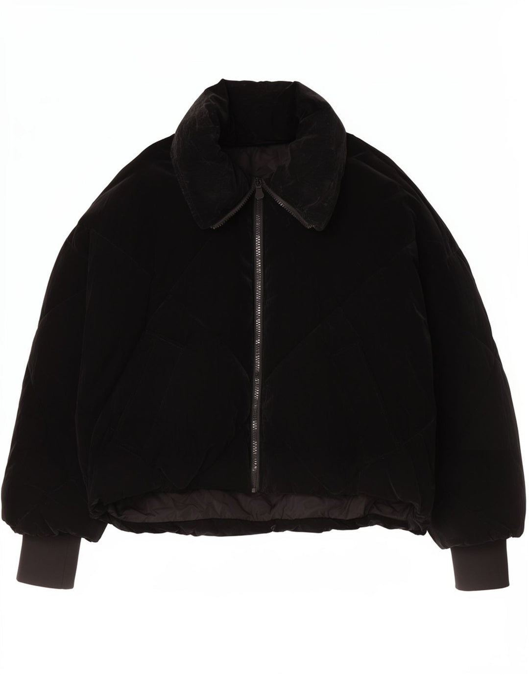 Zara Γυναικείο μπουφάν με επένδυση UK 10 Small Black Polyurethane