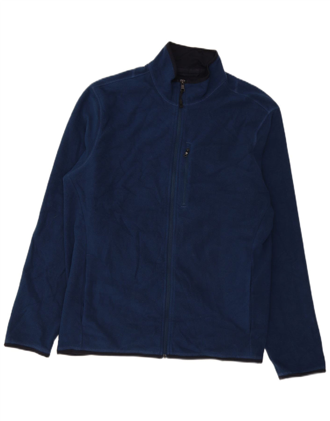 Marks & Spencer Ανδρικό Fleece Jacket UK 42 XL Navy Blue Polyester