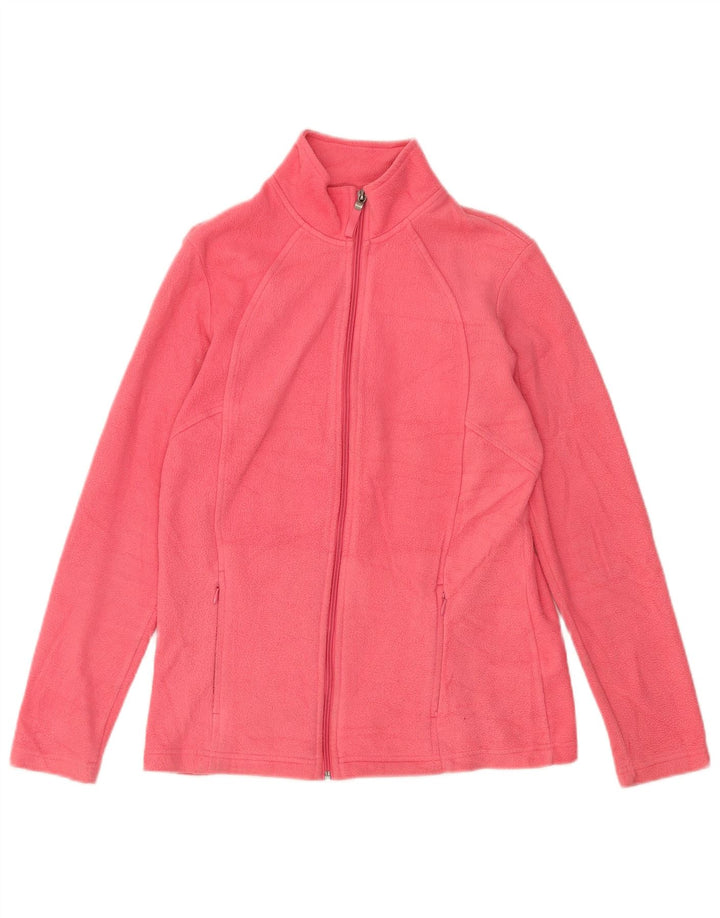 Marks & Spencer Γυναικείο Fleece Jacket UK 10 Small Pink Polyester