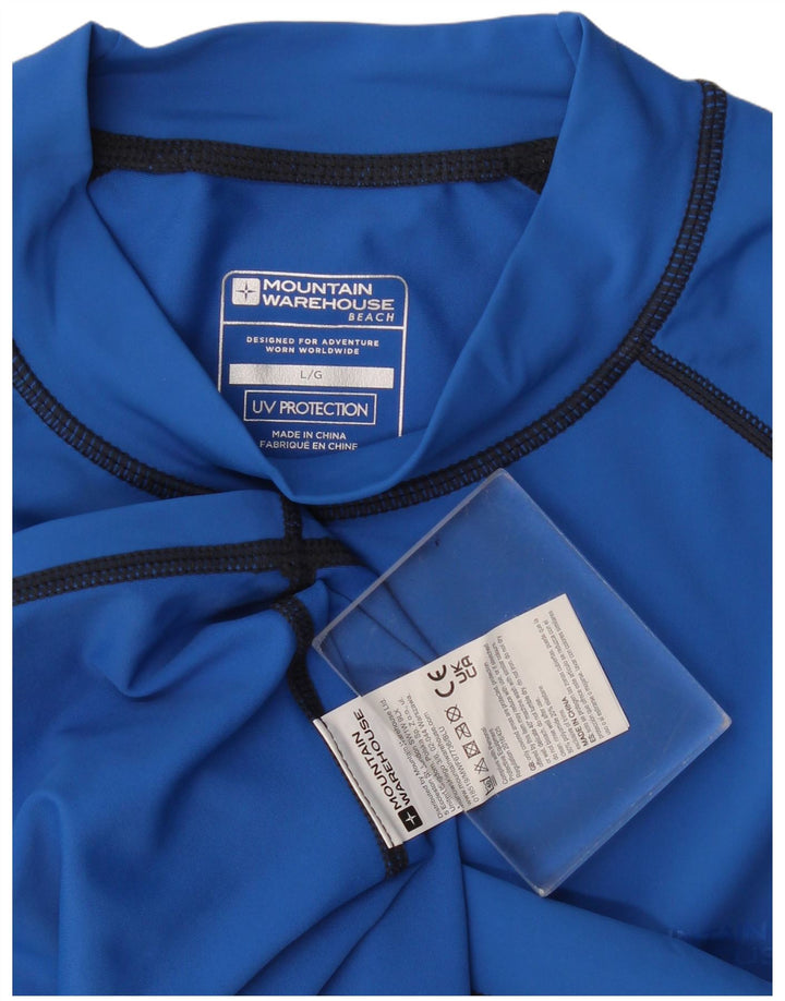 Mountain Warehouse Ανδρικό T-Shirt UV Shield Top Large Blue Polyester