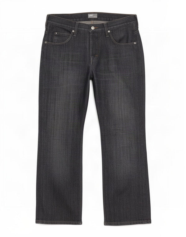 Lee Mens Knox Straight Jeans W33 L27 Μπλε βαμβακερό