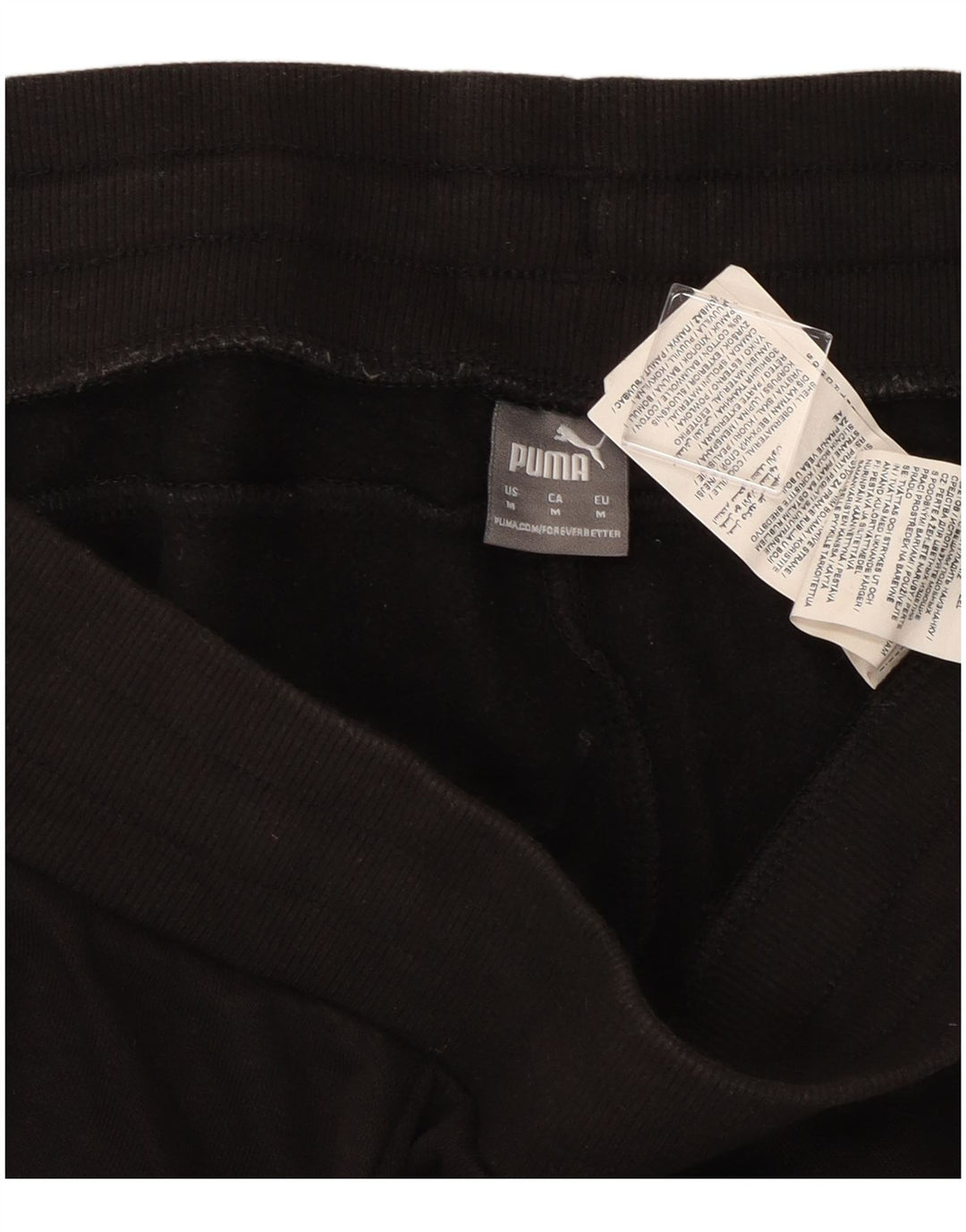 Ανδρική φόρμα Puma Παντελόνι Joggers Μεσαίο μαύρο βαμβακερό