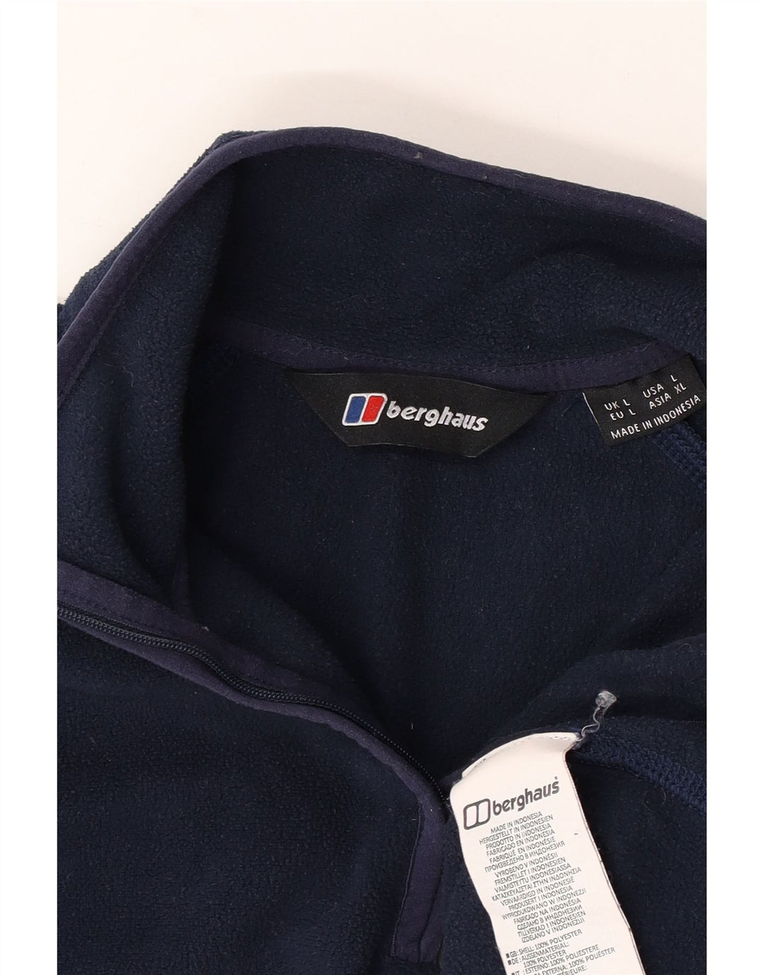 Berghaus Ανδρικό φερμουάρ Fleece Jumper Μεγάλο Navy Blue Polyester