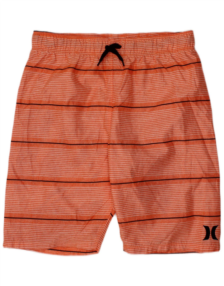 HURLEY Boys Swimming Σορτς 10-11 ετών Πορτοκαλί ριγέ πολυεστέρας