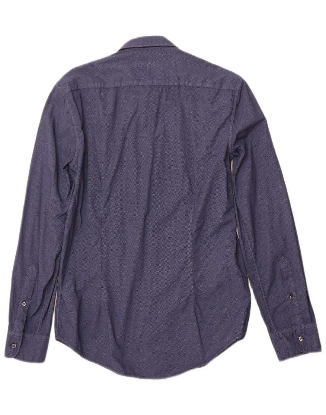 Ανδρικό πουκάμισο TRUSSARDI JEANS νούμερο 38 Medium Navy Blue γεωμετρικό βαμβάκι