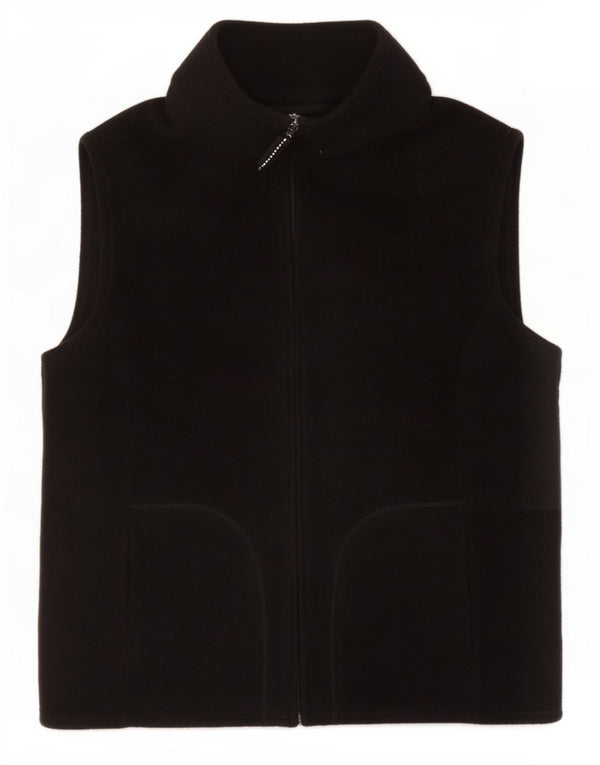 Marks & Spencer Γυναικεία Fleece Gilet UK 16 Large Black Polyester