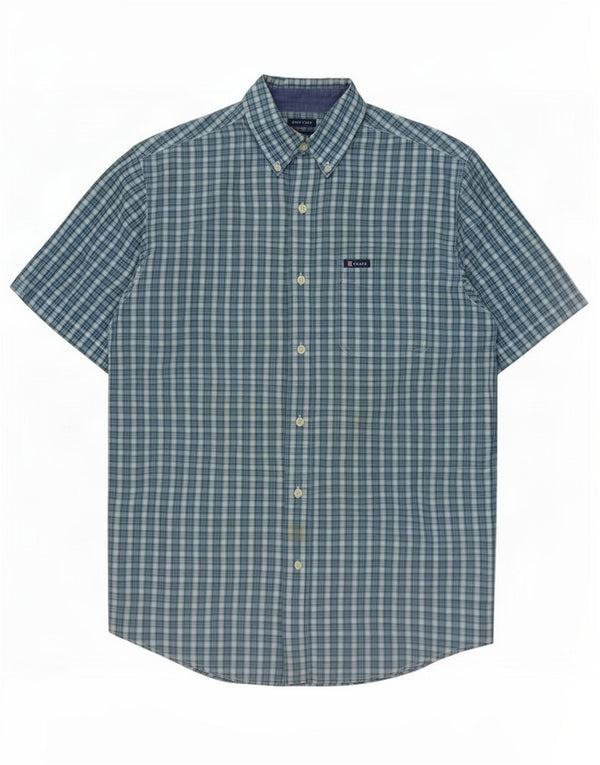 Chaps Ανδρικό κοντομάνικο πουκάμισο Small Blue Check Cotton