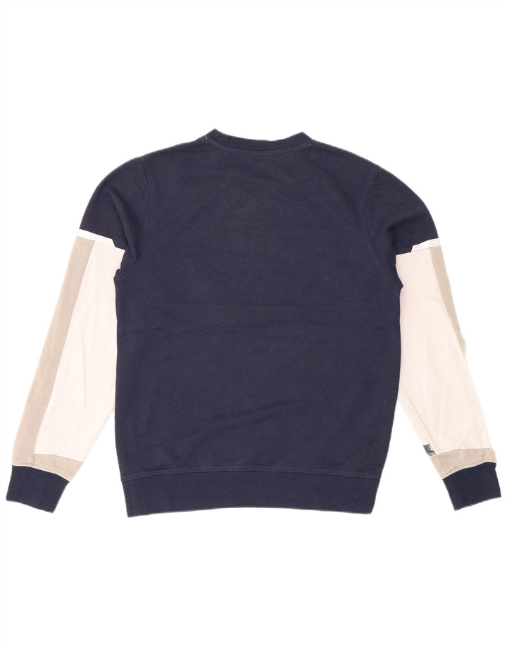 JACK & JONES Ανδρικό φούτερ Jumper Μικρό μπλε Navy Colourblock Βαμβακερό