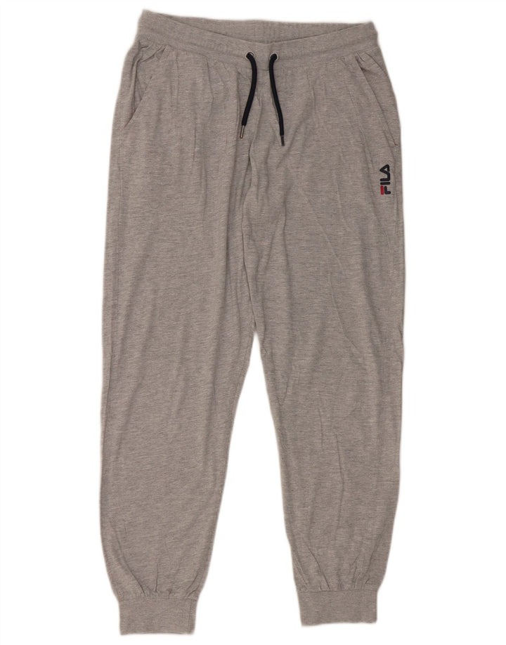 Ανδρική φόρμα Fila Παντελόνι Joggers Μεγάλο Γκρι Βαμβακερό