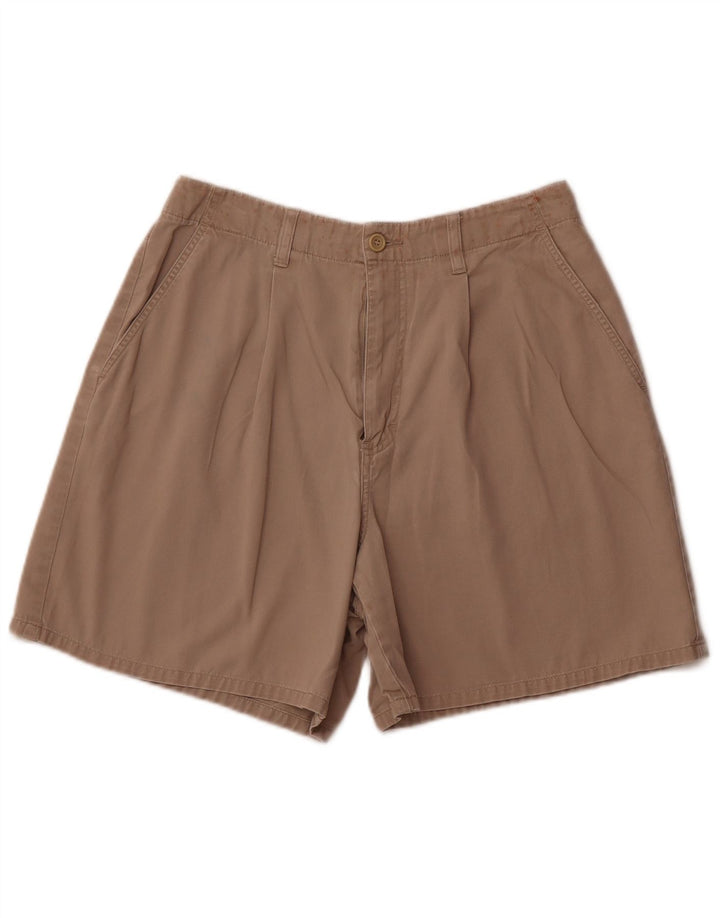 EDDIE BAUER Γυναικείο ψηλόμεσο σορτς chino US 12 μεγάλο W30 μπεζ