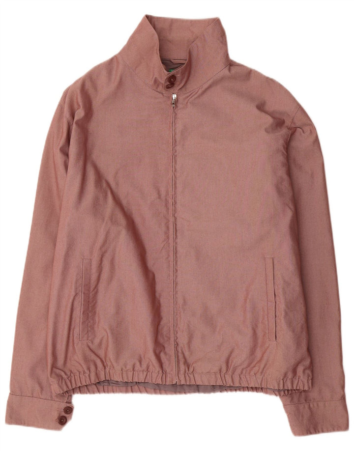 Ανδρικό μπουφάν Benetton Bomber UK 42 XL Καφέ Βαμβακερό