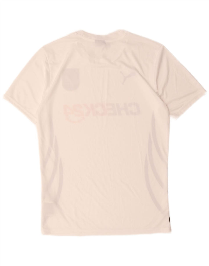 Γραφικό T-Shirt Puma Mens Deutshland Top Small White Polyester