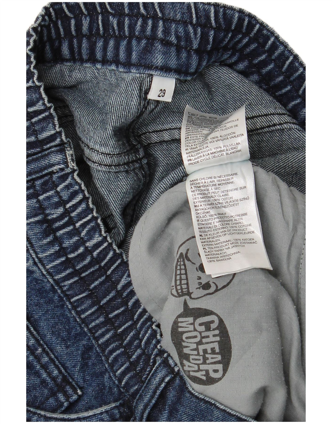 Οικονομικό Ανδρικό τζιν βερμούδα Δευτέρας W29 Μικρό Navy Blue από βαμβάκι