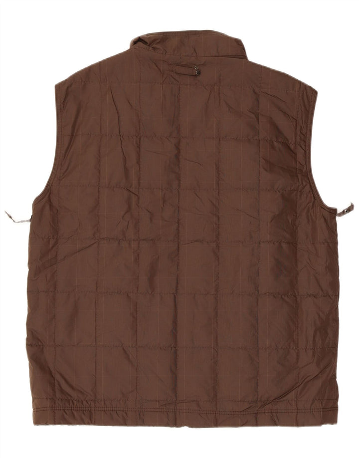 MASSIMO DUTTI Ανδρικό padded Gilet UK 40 Large Brown