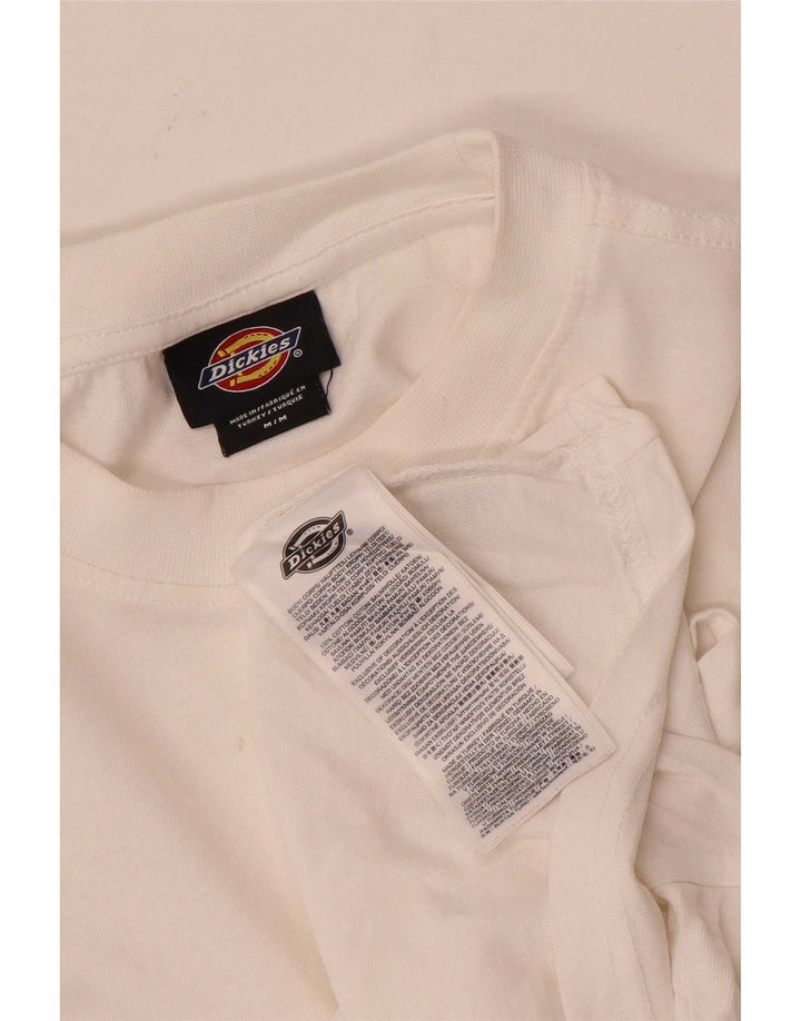 Γυναικείο T-Shirt Dickies Crop Top UK 14 Μεσαίο λευκό βαμβακερό