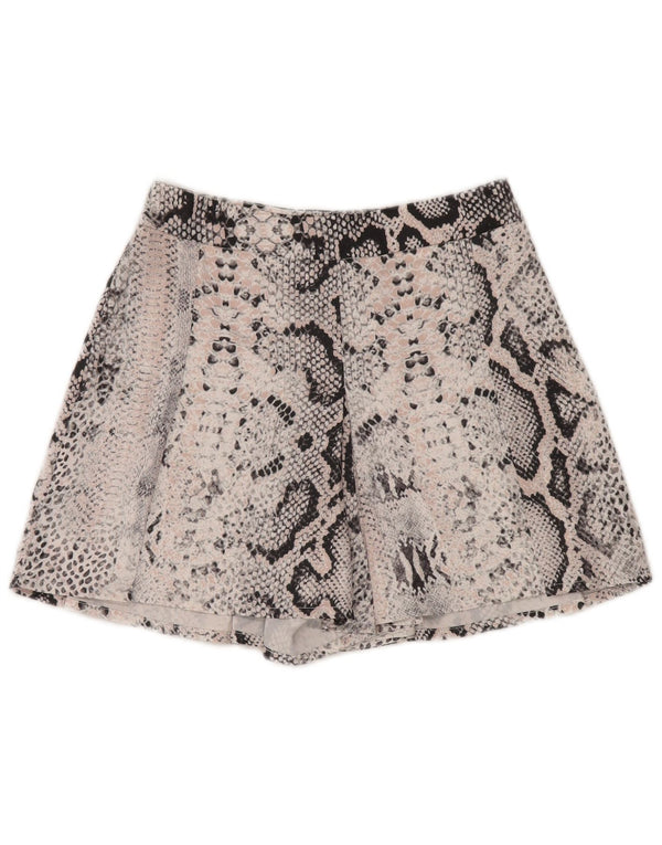 Karen Millen γυναικείο ψηλόμεσο σορτς UK 6 XS W25 ροζ ζωάκι στάμπα