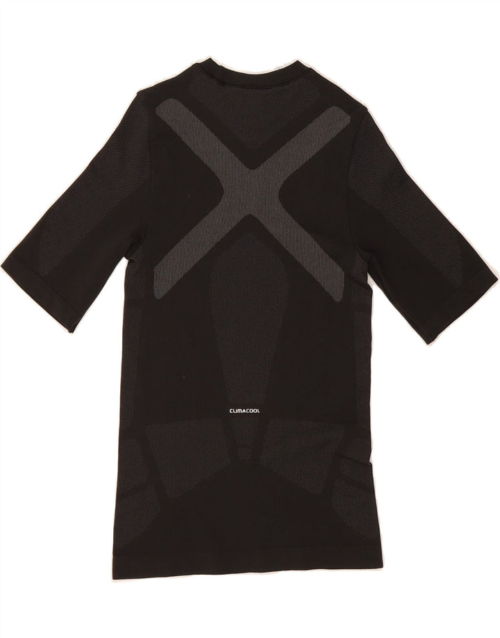 ADIDAS Womens Climacool T-Shirt Top UK 8 Small Black Polyester Vintage Adidas and Second-Hand Adidas from Messina Hembry 