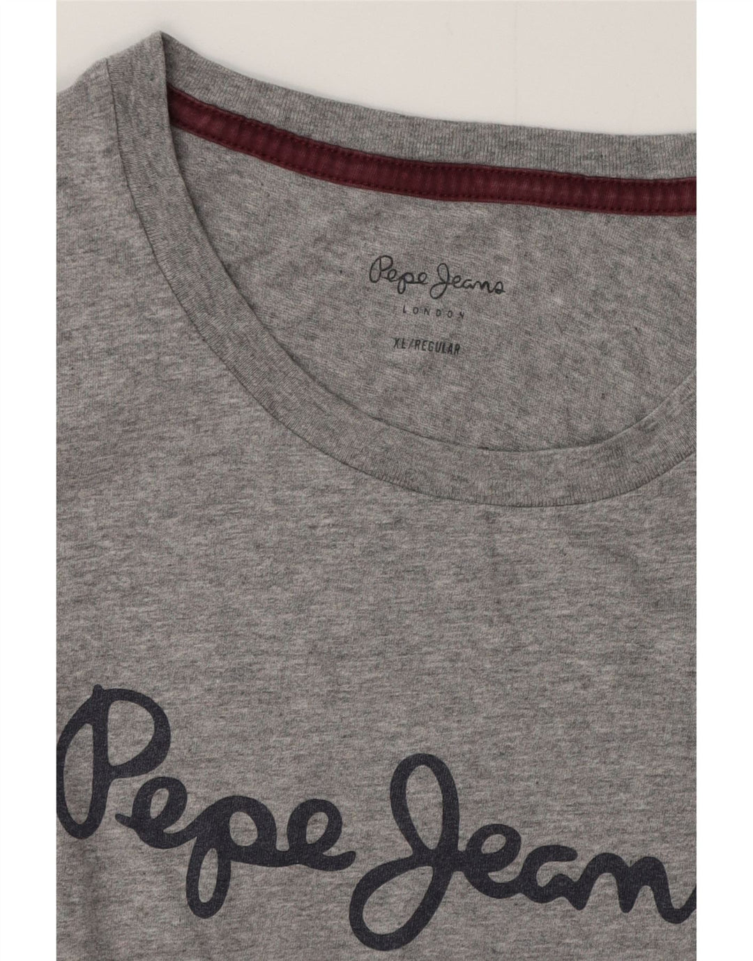 Γυναικείο κανονικό γραφικό μπλουζάκι PEPE JEANS Top UK 18 XL Grey
