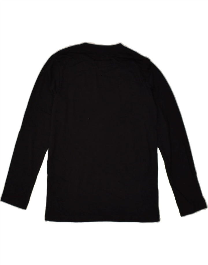 QUIKSILVER Boys Graphic Top Long Sleeve 9-10 Years Black Cotton | Vintage Quiksilver | Thrift | Second-Hand Quiksilver | Used Clothing | Messina Hembry 