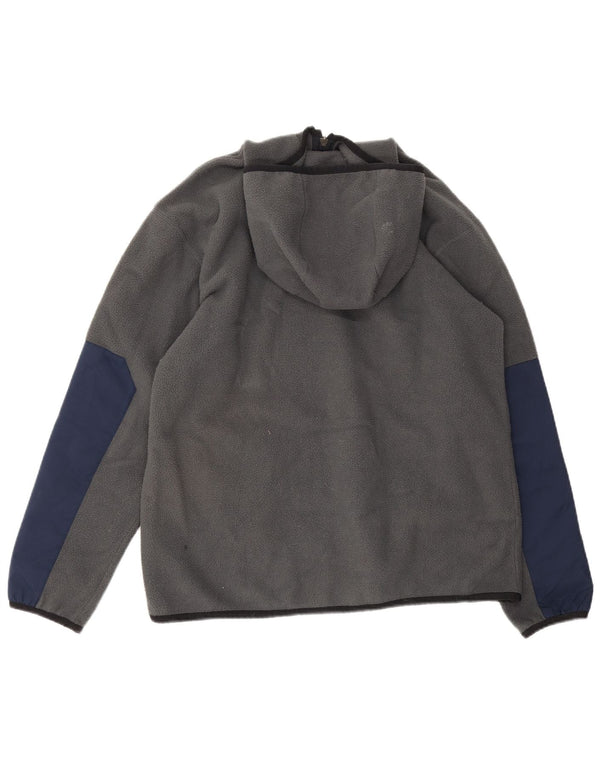 Ανδρική κουκούλα Nike με φερμουάρ με λαιμόκοψη Fleece Jumper UK 39/41 Medium Grey Colourblock