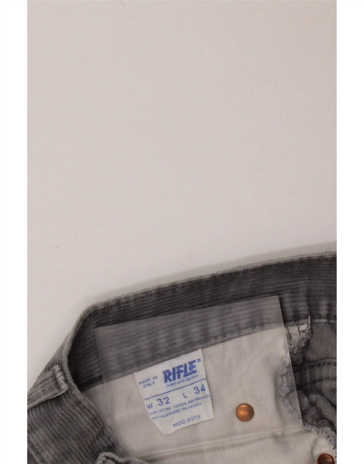 RIFLE Ανδρικό ίσιο κοτλέ παντελόνι W28 L28 Μπλε Βαμβακερό
