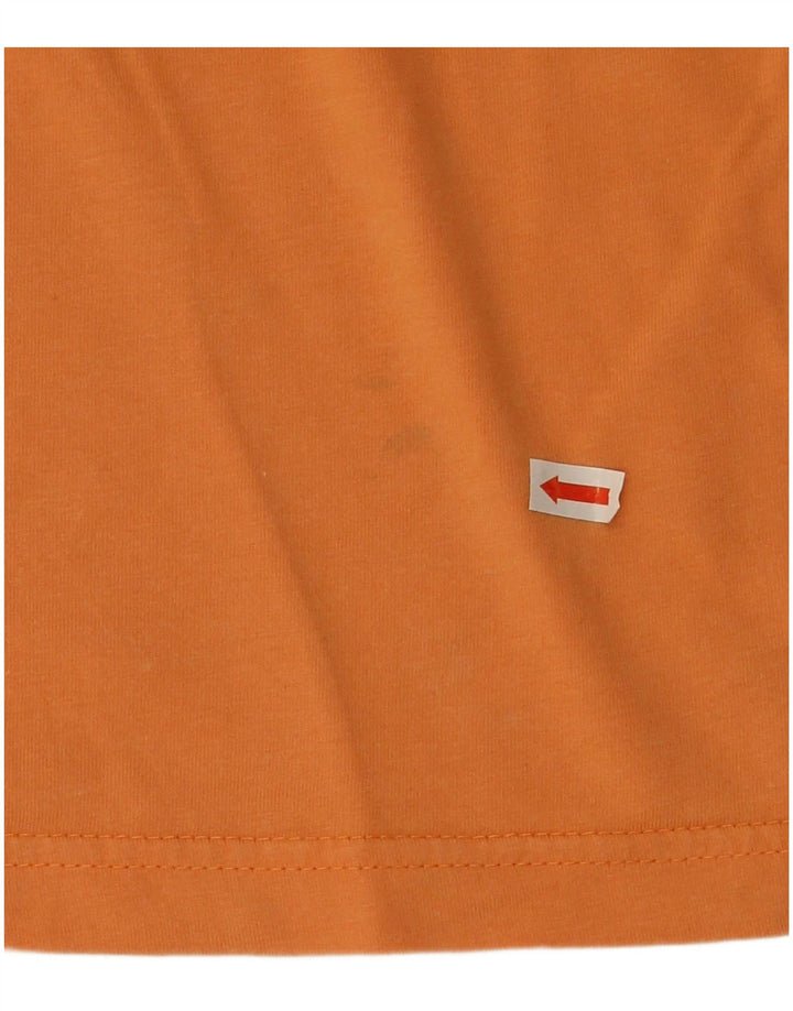 Ανδρικό T-Shirt Izod Top μεγάλο πορτοκαλί βαμβακερό