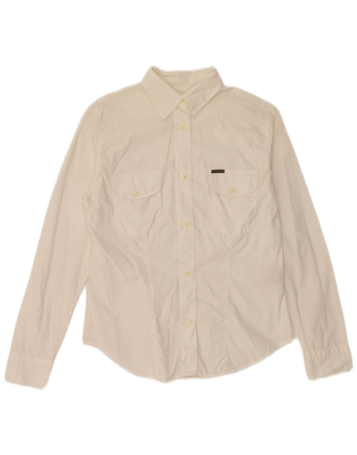 Γυναικείο πουκάμισο Calvin Klein Μικρό σε λευκό βαμβακερό