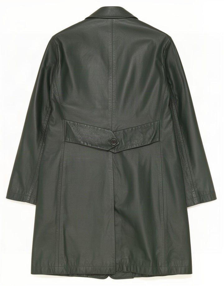 Vintage Γυναικείο Δερμάτινο Παλτό IT 42 Medium Green