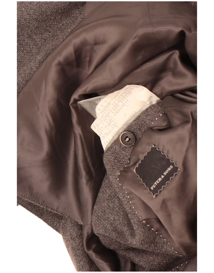 Peter & Sons Ανδρικό τζάκετ με 3 κουμπιά σακάκι IT 50 Large Grey Wool