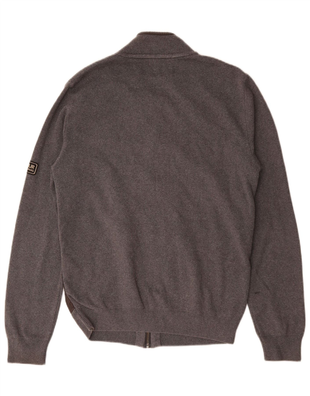 Ανδρικό πουλόβερ Barbour Cardigan Μεσαίο γκρι βαμβακερό