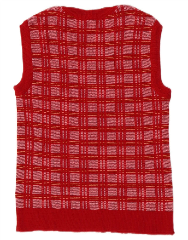 Vintage γυναικείο γιλέκο Tank Top IT 46 Large Red Check