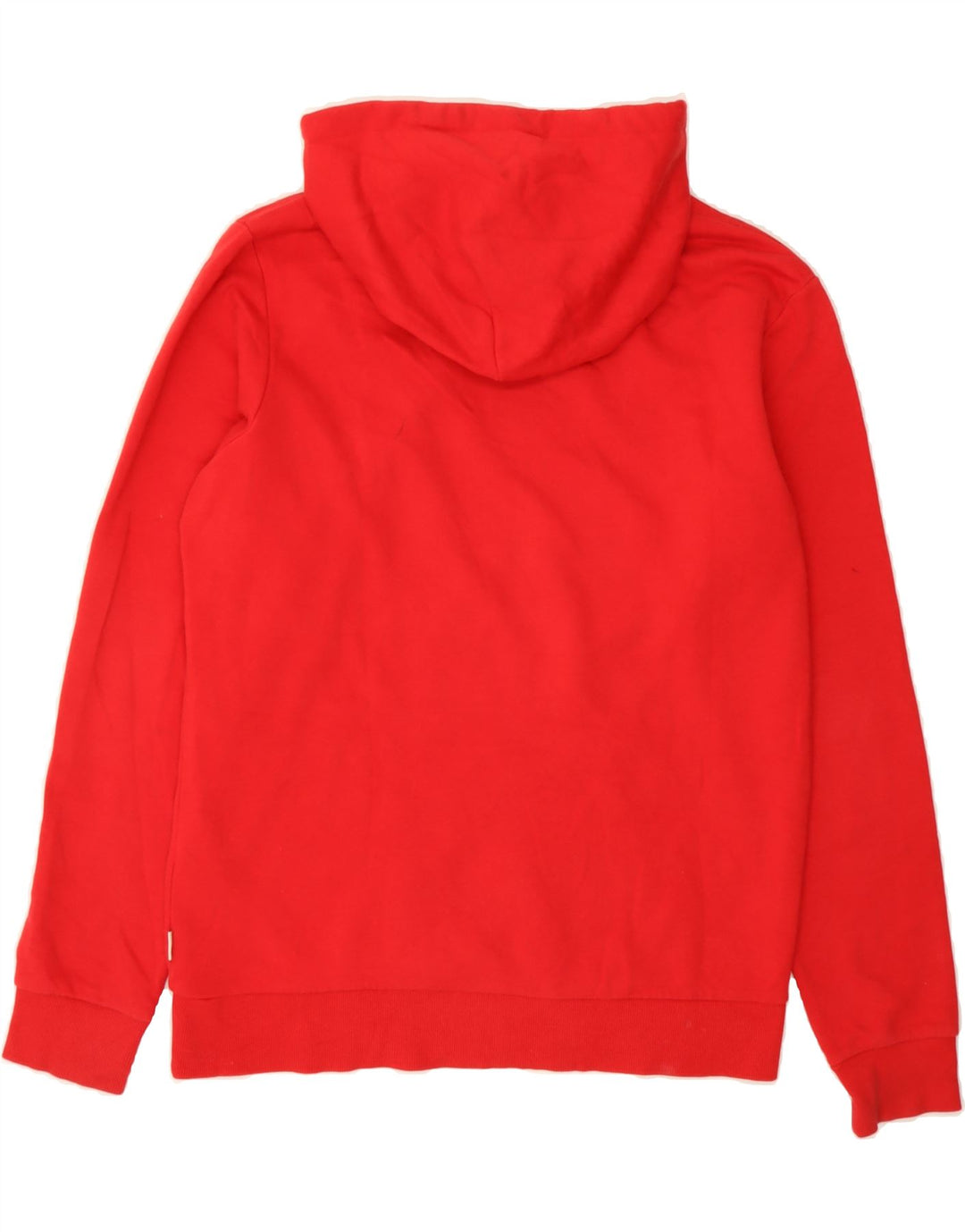JACK & JONES Mens Graphic Hoodie Jumper Medium Red Cotton Vintage Jack & Jones and Second-Hand Jack & Jones from Messina Hembry 