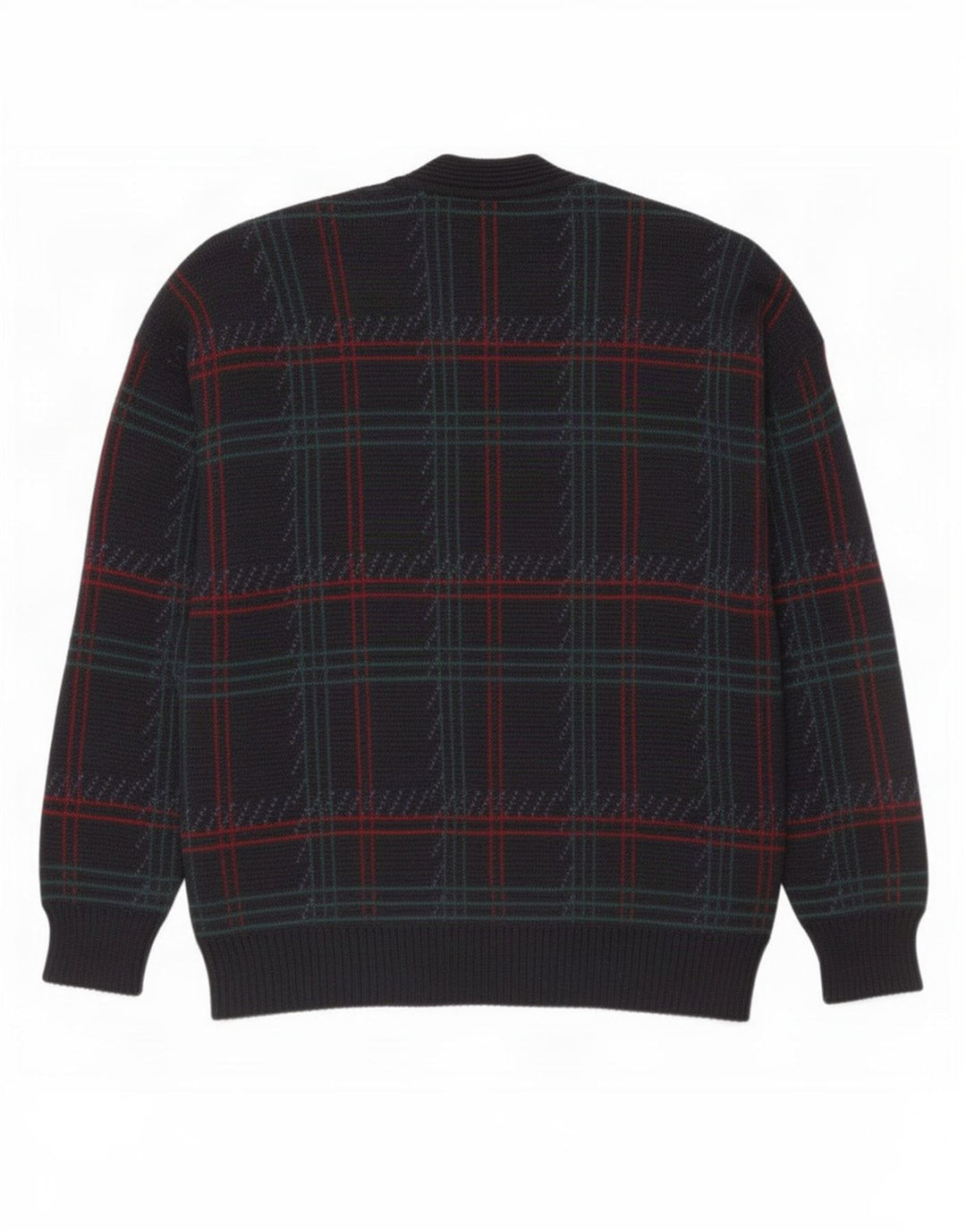 Vintage Ανδρική Ζακέτα πουλόβερ Μεγάλο Navy Blue Check