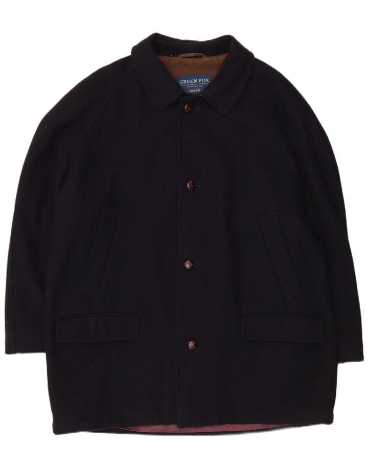 Ανδρικό πανωφόρι Green Fox IT 56 3XL Navy Blue Wool