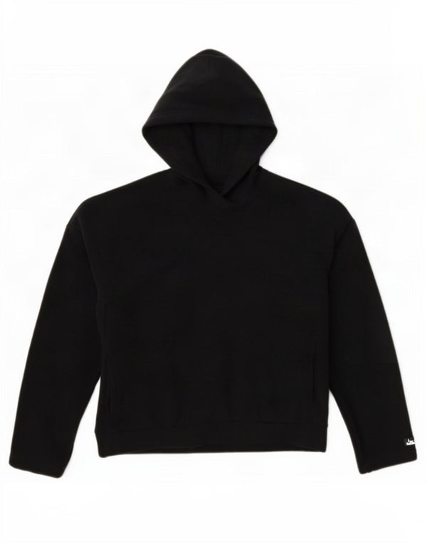 Nike γυναικεία κουκούλα μεγάλου μεγέθους Fleece Jumper UK 10 Small Black Polyester