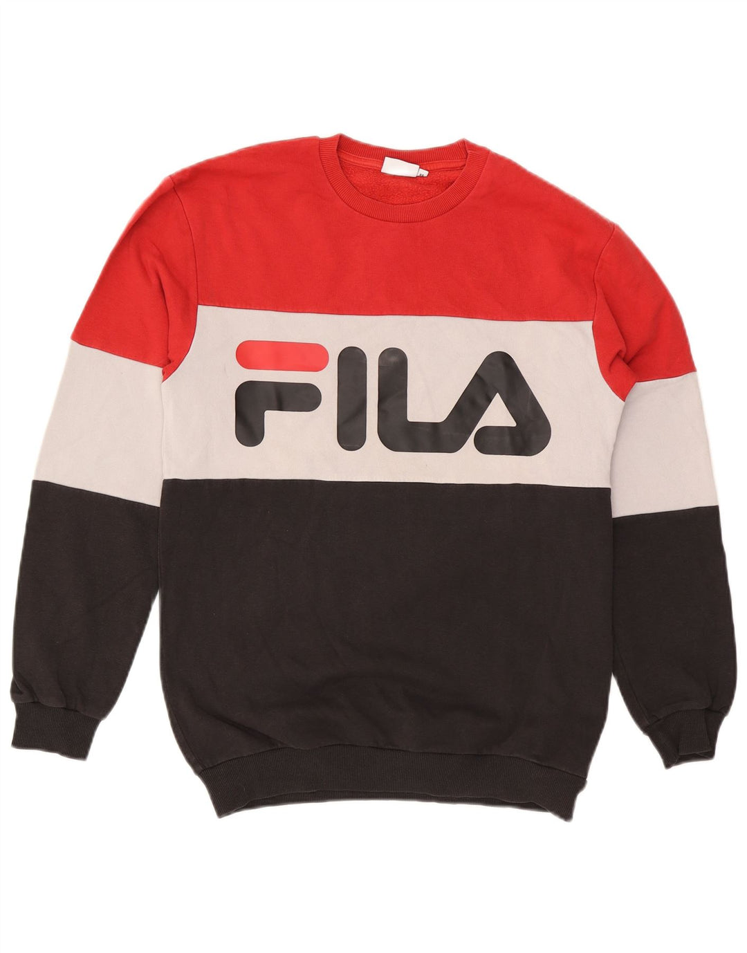 Ανδρικό γραφικό φούτερ Fila Jumper XS Πολύχρωμο Colourblock Βαμβακερό