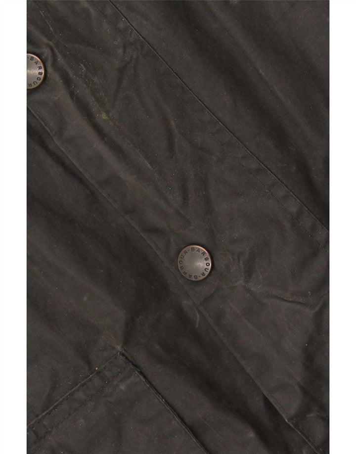 Ανδρικό κερωμένο βαμβακερό μπουφάν Barbour EU 50 Medium Black