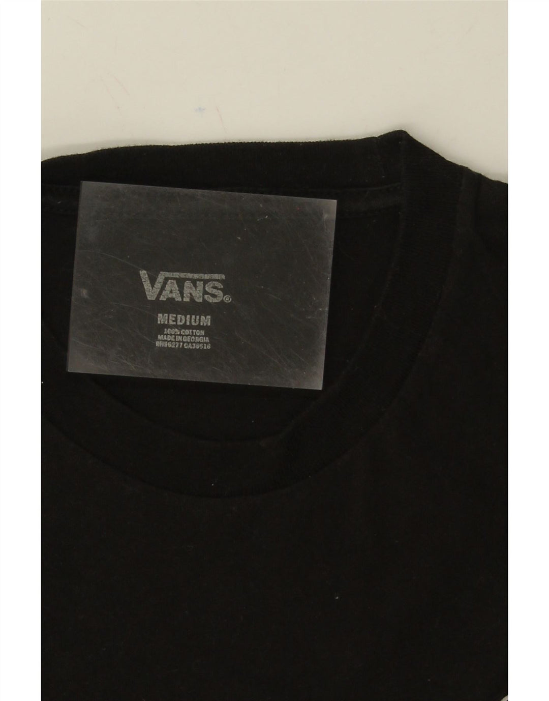 VANS Mens Graphic T-Shirt Top Medium Black Cotton Vintage Vans and Second-Hand Vans from Messina Hembry 