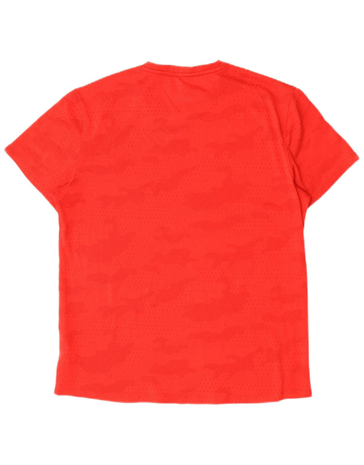 Ανδρικό T-Shirt Reebok Top μεσαίο κόκκινο καμουφλάζ πολυεστέρας