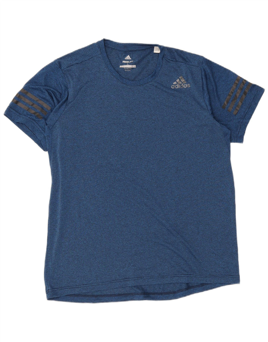Adidas Ανδρικό T-Shirt Climacool Top Large Navy Blue Pinstripe