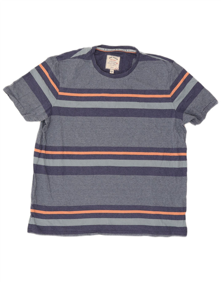 Fat Face Ανδρικό T-Shirt Top 2XL Μπλε ριγέ