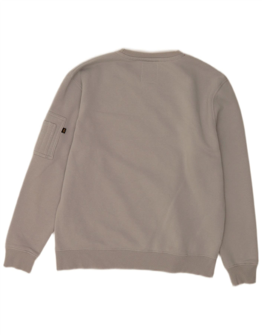 Ανδρικό γραφικό φούτερ Alpha Industries Jumper μεγάλο γκρι βαμβακερό