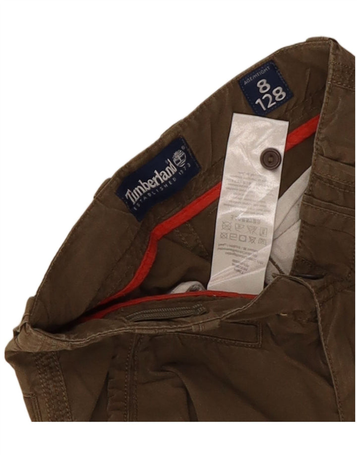 Timberland Boys Cargo Short 7-8 Years W20 Khaki Cotton