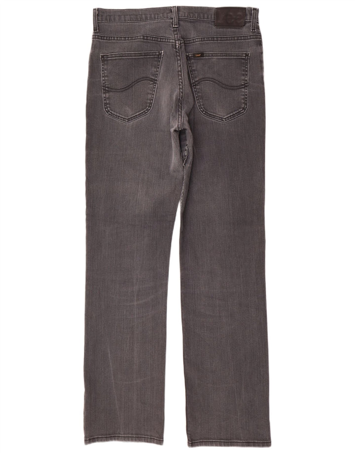 Lee Mens Brooklyn Straight Jeans W34 L34 Γκρι βαμβακερό