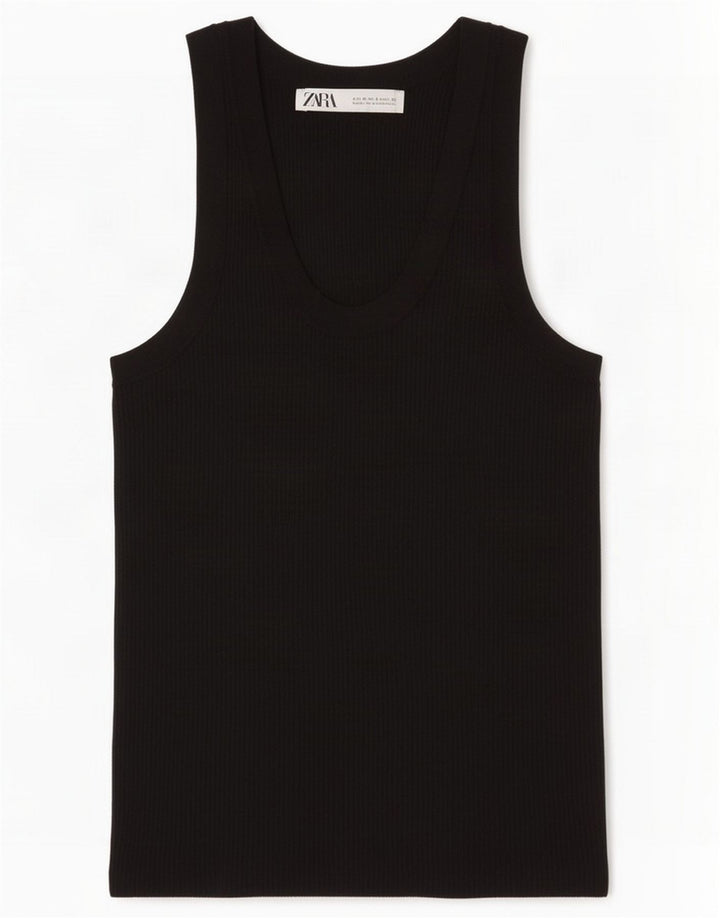 Zara Γυναικείο γιλέκο UK 8 Small Black